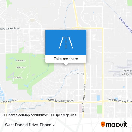 Mapa de West Donald Drive