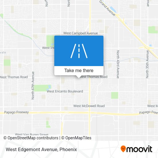 Mapa de West Edgemont Avenue