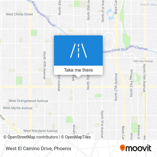 West El Camino Drive map