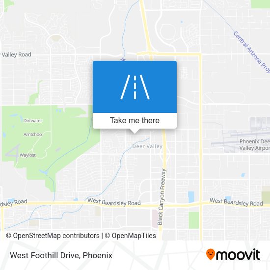 Mapa de West Foothill Drive