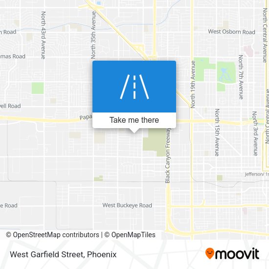 Mapa de West Garfield Street
