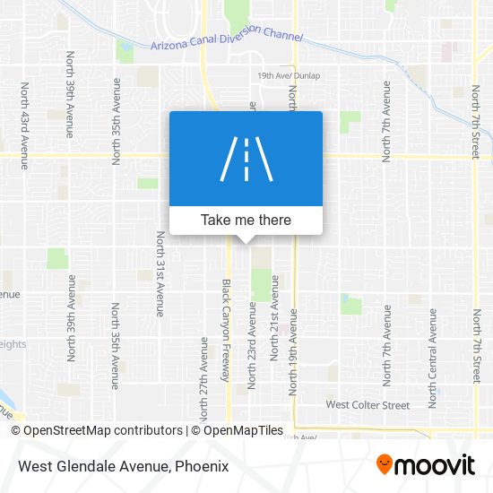 Mapa de West Glendale Avenue