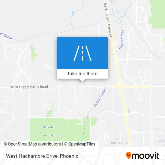 West Hackamore Drive map