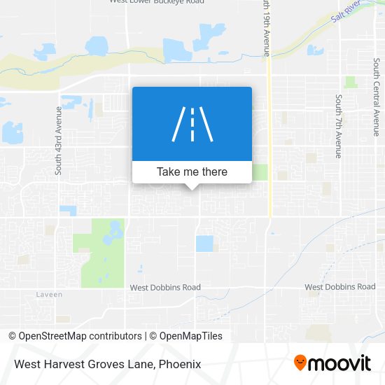 Mapa de West Harvest Groves Lane