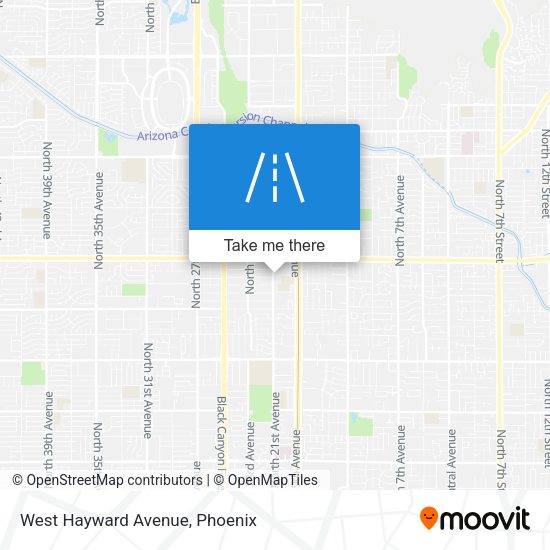Mapa de West Hayward Avenue