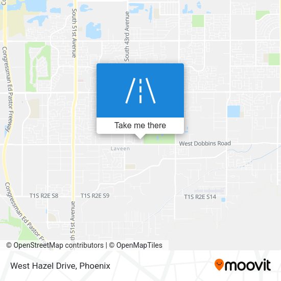 Mapa de West Hazel Drive