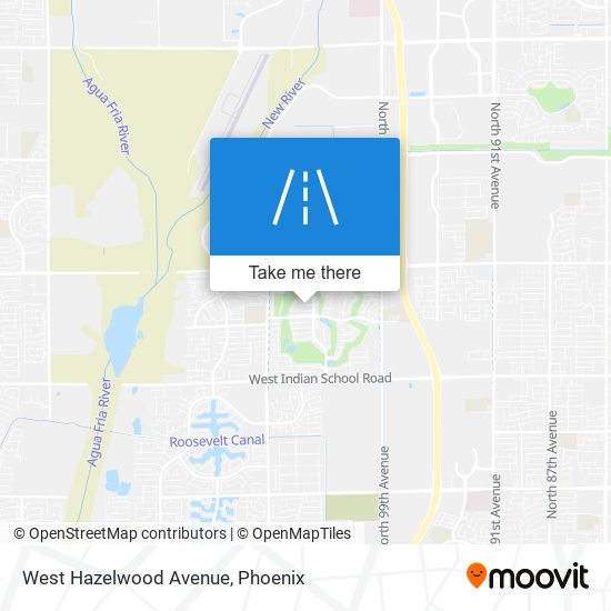 West Hazelwood Avenue map