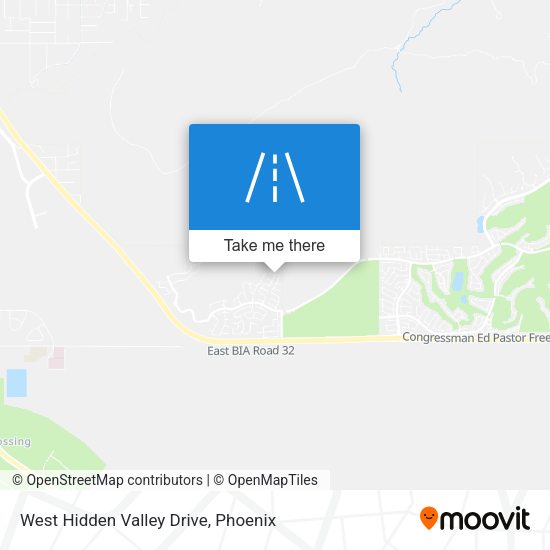West Hidden Valley Drive map