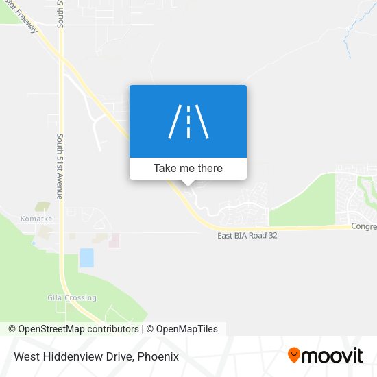 Mapa de West Hiddenview Drive