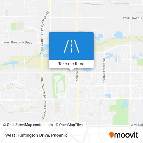 Mapa de West Huntington Drive