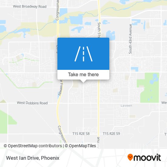 West Ian Drive map