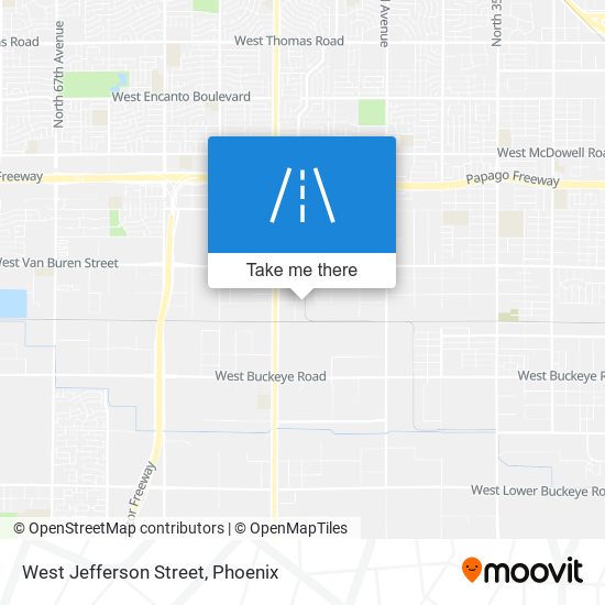 West Jefferson Street map