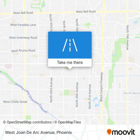 West Joan De Arc Avenue map