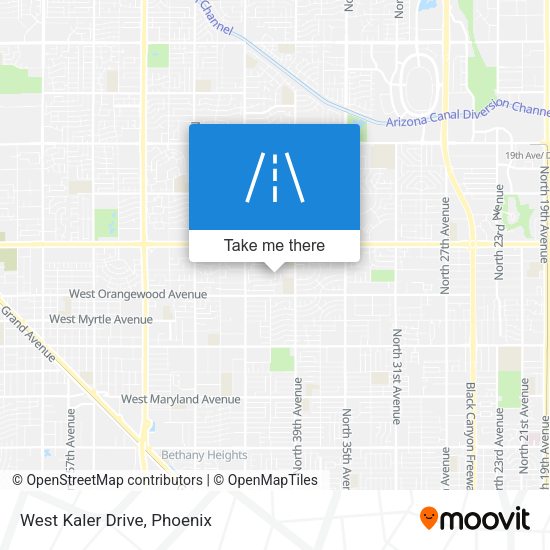 Mapa de West Kaler Drive