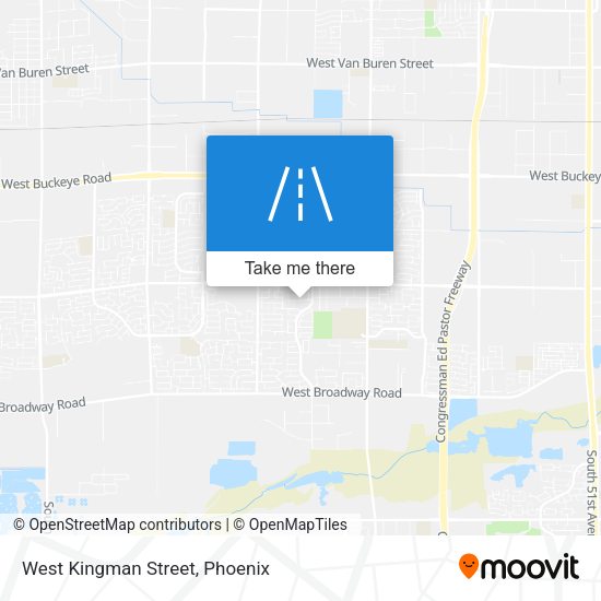 Mapa de West Kingman Street