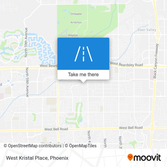 Mapa de West Kristal Place
