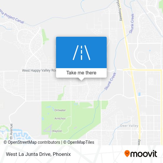 Mapa de West La Junta Drive
