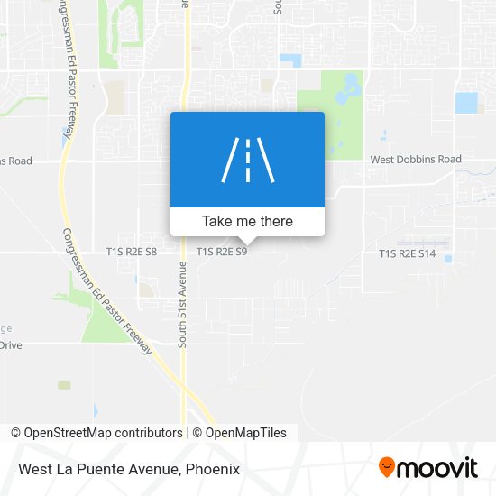 Mapa de West La Puente Avenue