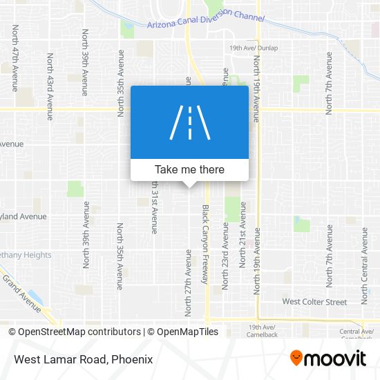 West Lamar Road map