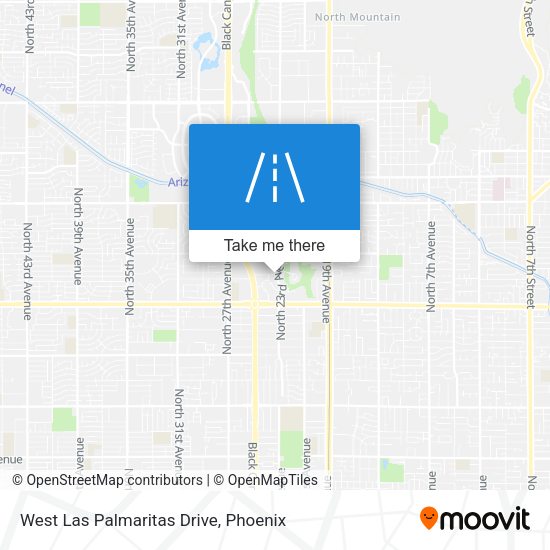 Mapa de West Las Palmaritas Drive