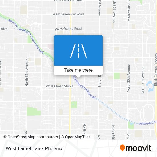 West Laurel Lane map