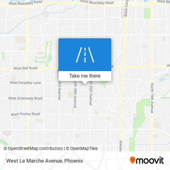 West Le Marche Avenue map