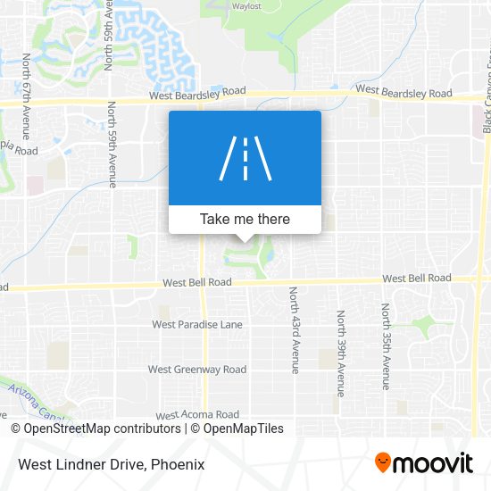 Mapa de West Lindner Drive