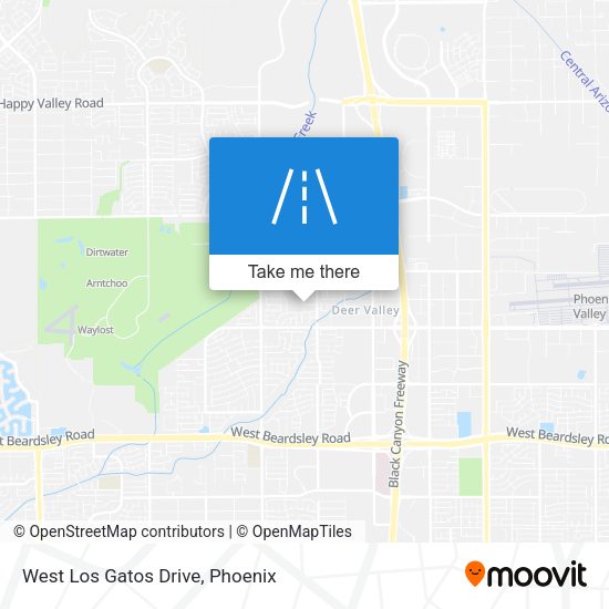 Mapa de West Los Gatos Drive