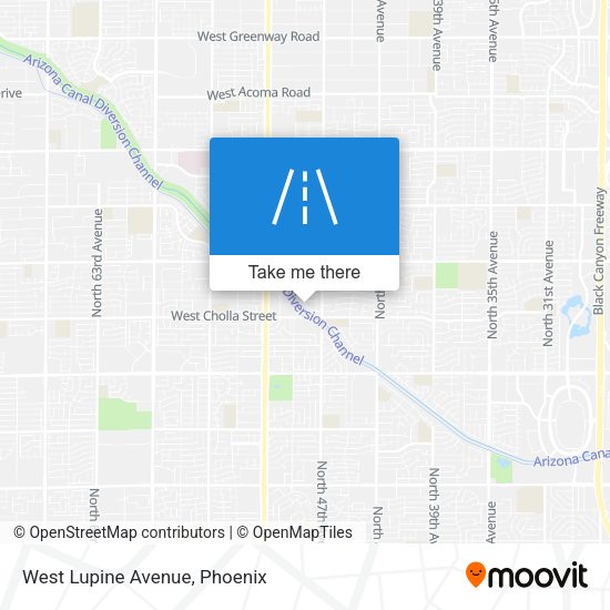 Mapa de West Lupine Avenue