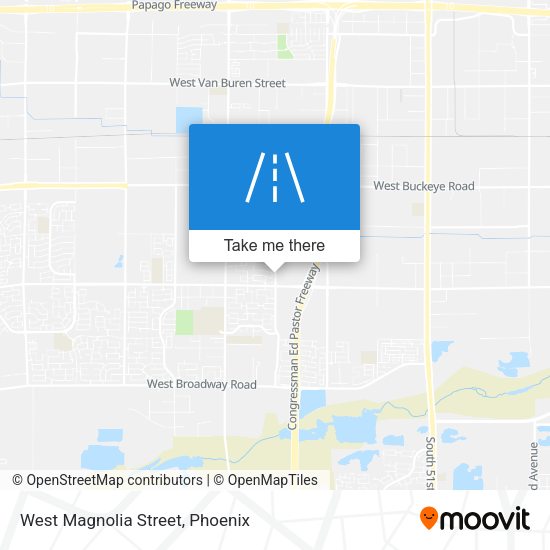 West Magnolia Street map