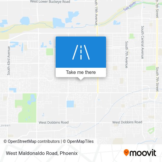 West Maldonaldo Road map