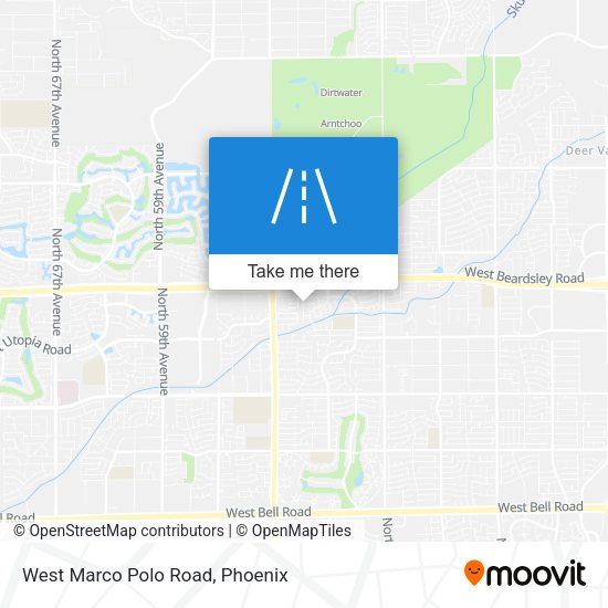 West Marco Polo Road map