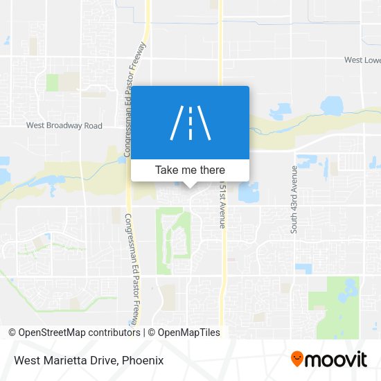 West Marietta Drive map