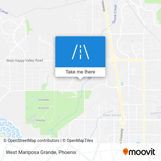 West Mariposa Grande map