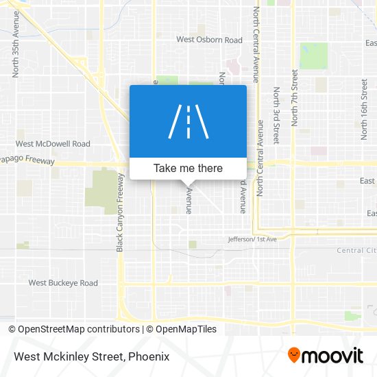 West Mckinley Street map