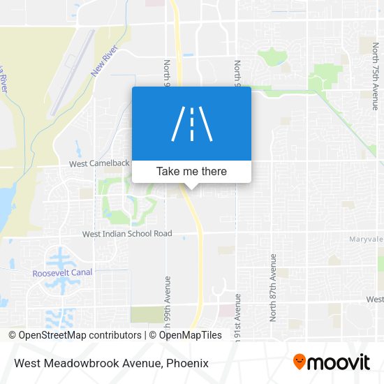 Mapa de West Meadowbrook Avenue