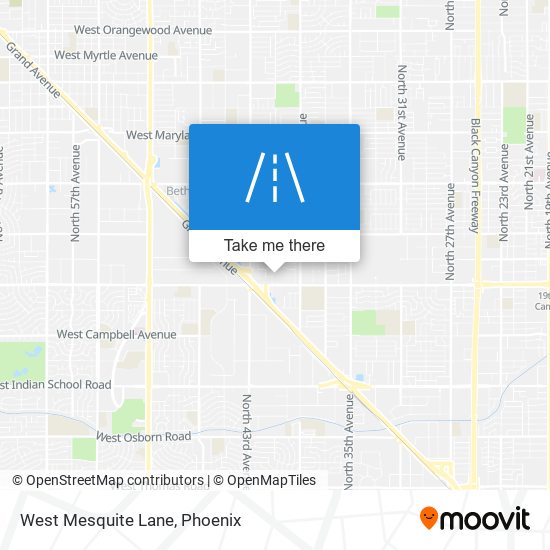 Mapa de West Mesquite Lane