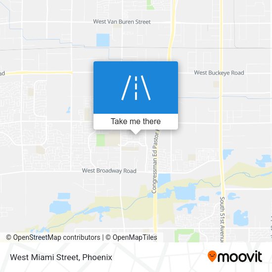 Mapa de West Miami Street