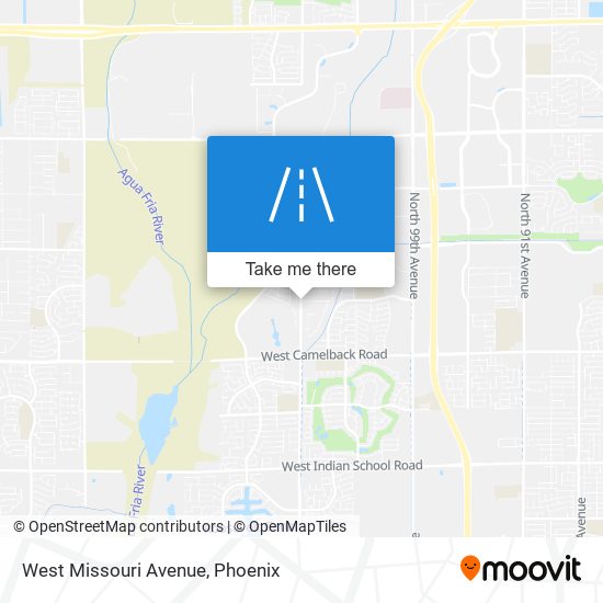 West Missouri Avenue map