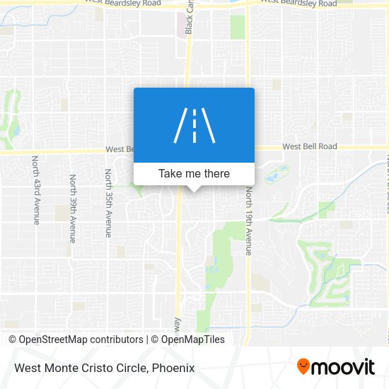 West Monte Cristo Circle map