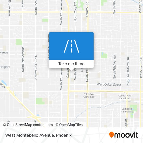 West Montebello Avenue map