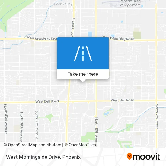 West Morningside Drive map