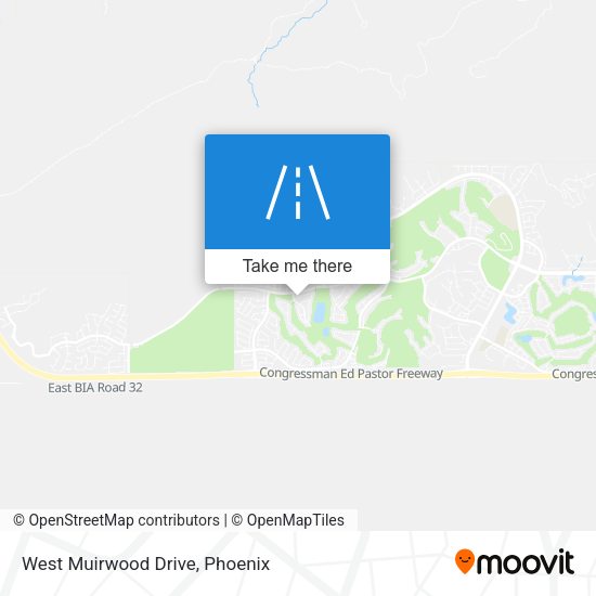 West Muirwood Drive map