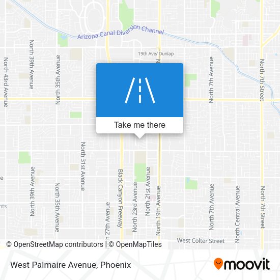 West Palmaire Avenue map