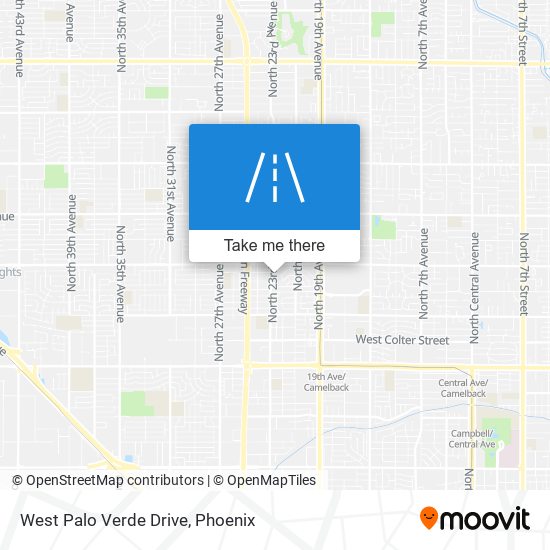 West Palo Verde Drive map