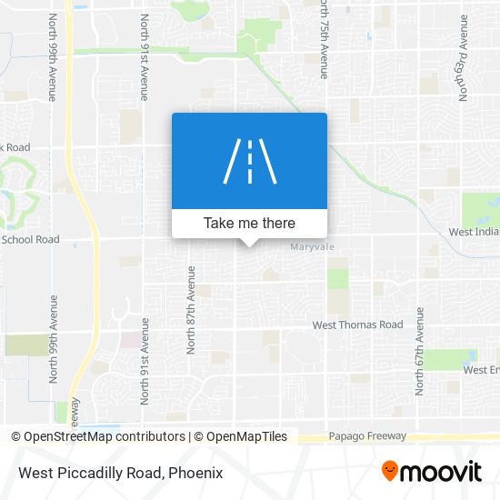 Mapa de West Piccadilly Road