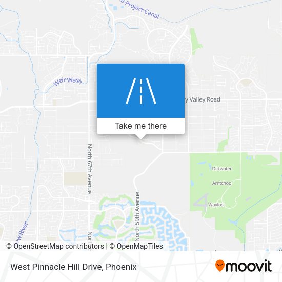 West Pinnacle Hill Drive map