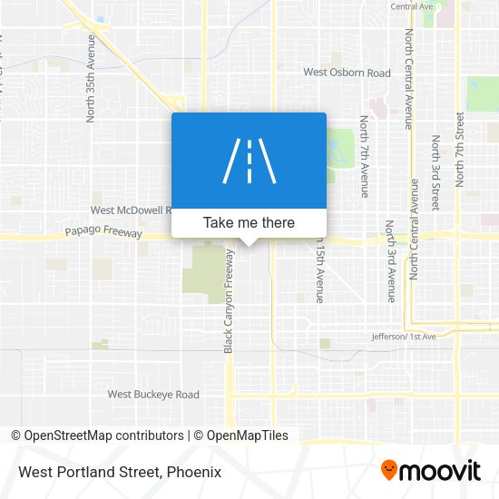 Mapa de West Portland Street