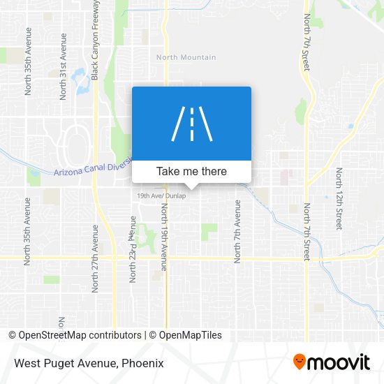 Mapa de West Puget Avenue