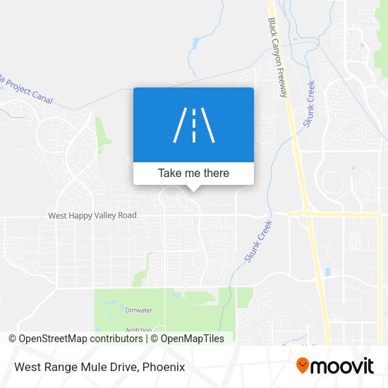 West Range Mule Drive map